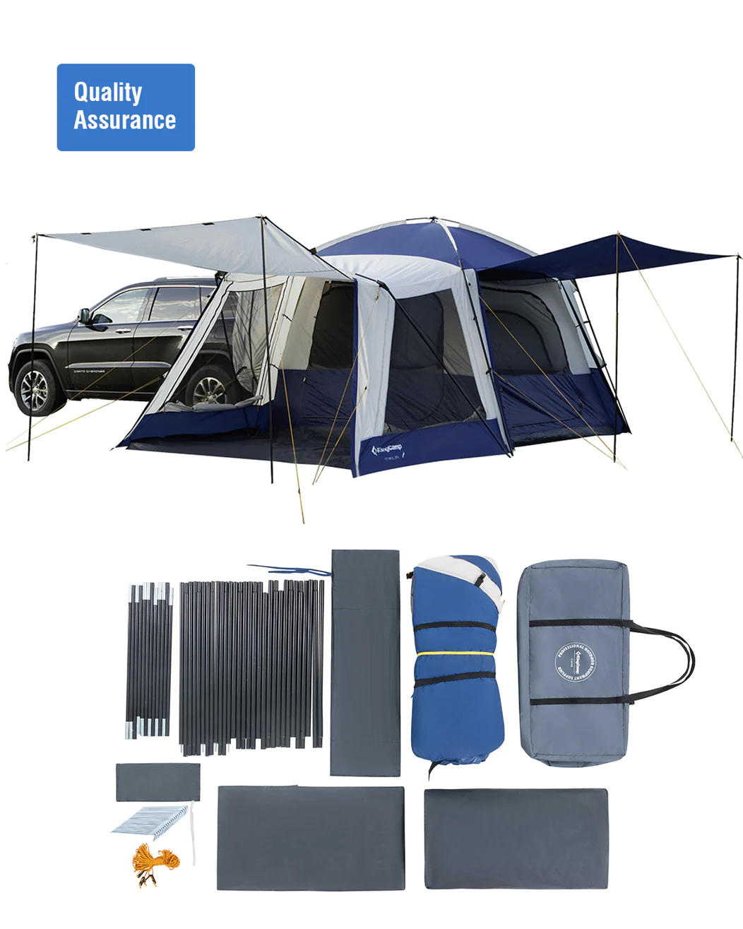 KingCamp Capri Tent (2 Room) - Image 3