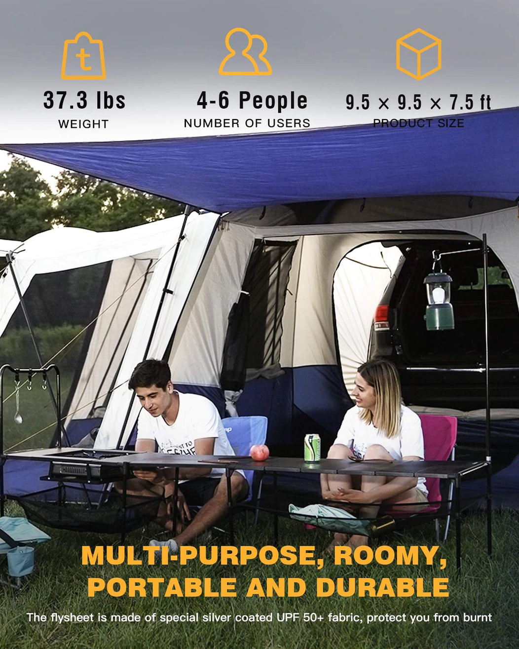 KingCamp Capri Tent (2 Room) - Image 4