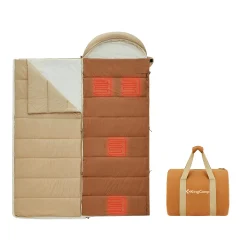 KINGCAMP KS2217 Wheatland 550 Elektrikli Isıtmalı Kamp Uyku Tulumu