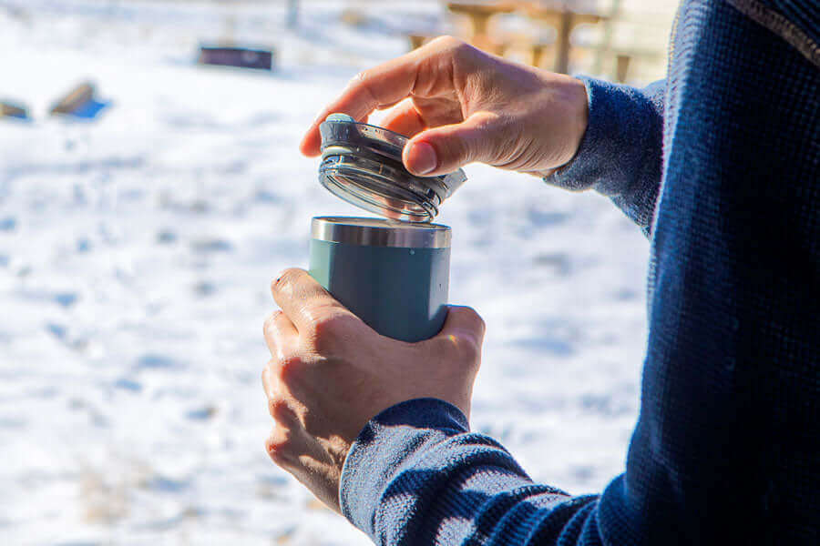 WACACO Octaroma Askeri Mavi Çelik Termos 300ml - Görsel 3