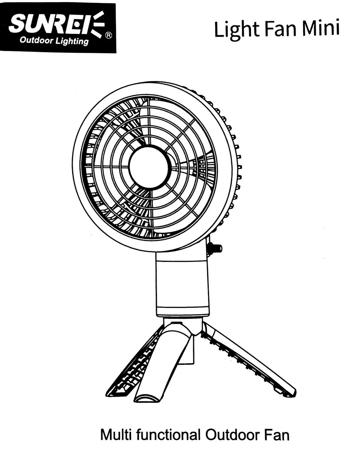 SUNREI Mini Light Fan Portable Lantern & Fan 7800mAh Green - Image 7