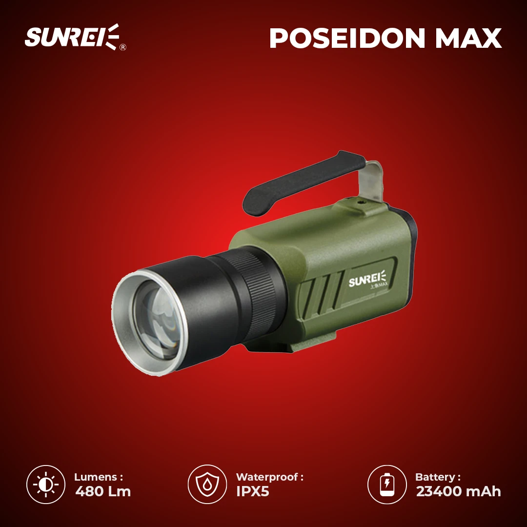 SUNREI Poseidon Max Camp Fishing Lamp Green - Image 2